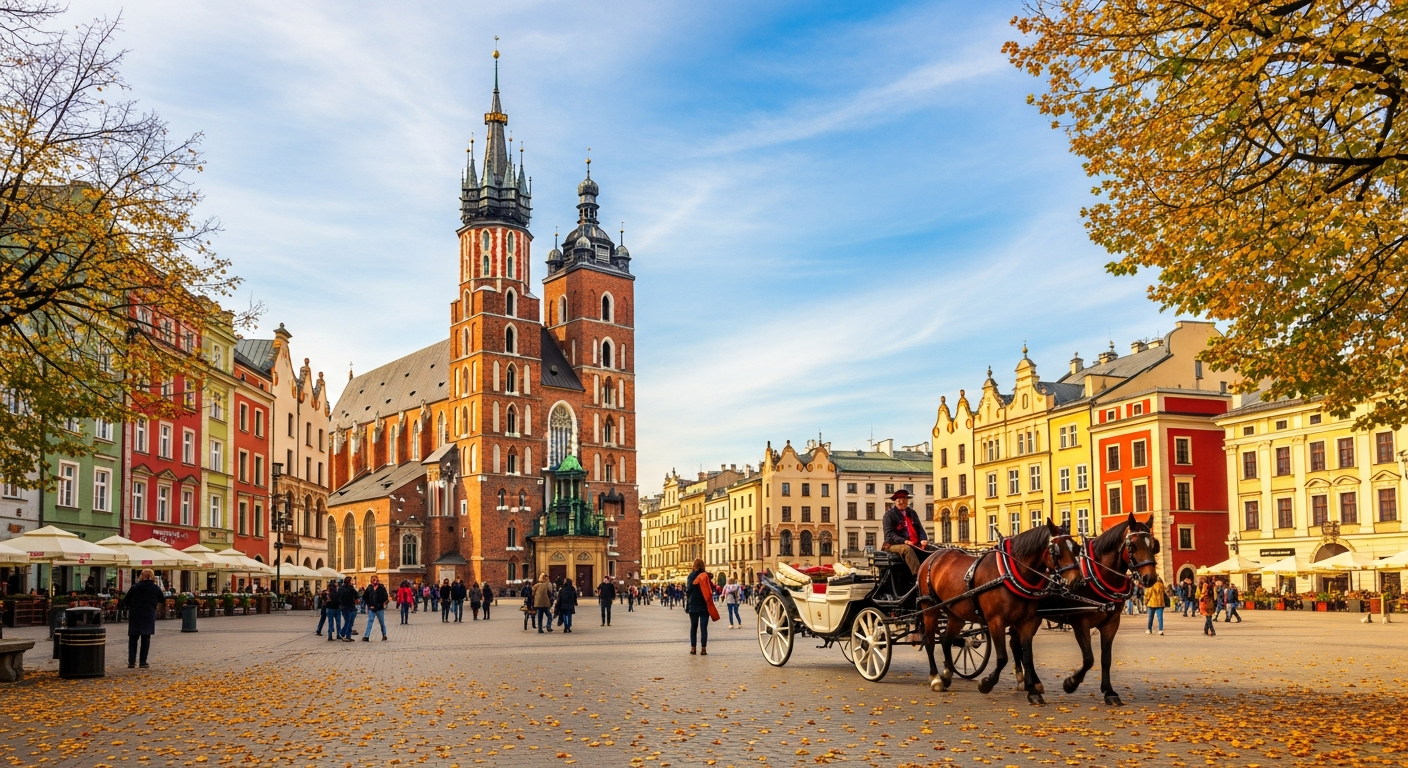 Krakow, Poland skyline